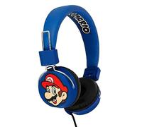 OTL Technologies Casque audio TWEEN pour enfants Super Mario & Luigi (arceau rembourré, volume limité à 85 dB, design coloré, mixte), Bleu