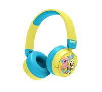 OTL Technologies Casque pour enfants sans fil Bob l'éponge avec contrôle parental du volume et câble de partage audio