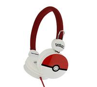 OTL Technologies Casque stéréo Pokémon Pokéball pour Enfants avec limitation du Volume (Max 85 DB) et Bandeau réglable pour Le Meilleur Rouge