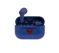 OTL Technologies Ecouteurs sans Fil Bluetooth V5.0 pour Enfant Superman avec boîtier de Chargement.