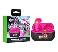 OTL Technologies Écouteurs sans fil Splatoon 2 TWS Bluetooth avec boîtier Noir/Rouge Taille unique