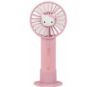 OTL Technologies Ventilateur à main portable Hello Kitty avec batterie rechargeable rose et or