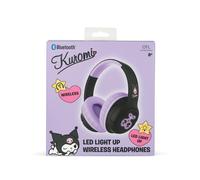 OTL Technologies Écouteurs sans fil Kuromi pliables avec lumière LED et licence officielle