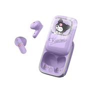 OTL Technologies Kuromi Écouteurs TWS Coulissants avec Boîtier de Charge, Bluetooth 5.3, Contrôle Tactile, LED, USB-C, 6 Heures d'Autonomie, Embouts en Silicone