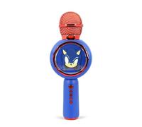 OTL Technologies Microphone karaoké Sonic The Hedgehog avec Haut-Parleur sans Fil et lumières LED