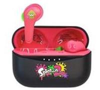 OTL Technologies Ecouteurs sans Fil Bluetooth V5.0 pour Enfant Splatoon 2 avec boîtier de Chargement Noir/Rose