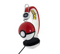 OTL Technologies Casques Pokémon Pokeball – avec fil, arceau, musique – Rouge