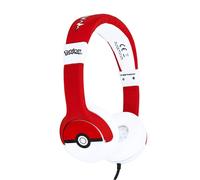 OTL Technologies Pokémon Pokéball Casques Avec fil Arceau Musique Rouge