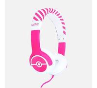 OTL Technologies Pokémon Pokéball Pink Kids Casques Avec fil Arceau Gaming Rose, Blanc