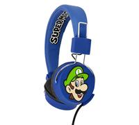 OTL Technologies Casque audio TWEEN pour enfants Super Mario & Luigi (arceau rembourré, volume limité à 85 dB, design coloré, mixte), Bleu