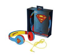 OTL Technologies Superman Man of Steel DC0262 Casque Audio Supra-Auriculaire Junior Compatible avec Smartphones/Tablettes/Appareils MP3- Bleu/Rouge