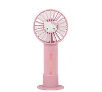 OTL Technologies Ventilateur à main portable Hello Kitty avec batterie rechargeable rose et or