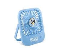 OTL Technologies Ventilateur compact silencieux bleu avec support pliable batterie rechargeable USB-C et trois vitesses