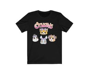 OTM Girls Aggretsuko, Retsuko, Manaka, Anime Unisex Jersey Short Sleeve Tee