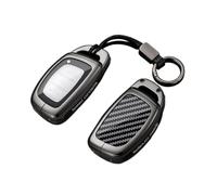 OTMIK Alliage de Zinc + Silicone en Fibre de Carbone Coque pour Hyundai Elantra Tucson Santa Fe Sonata 3/4-touches Versions Including Panic Alarm and Remote Start variants (B)