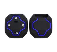 OTMIK Étui en Silicone pour clé de Voiture Coque pour Télécommande Compatible avec Chery Jetour to Genesis Traveller T2 X90 X70 X95 Dashing X-1 Plus DTC L9 (Ligne Bleue)