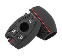 OTMIK Housse en silicone pour clé de voiture pour Mercedes Benz A B C E S Classe W204 W205 W212 W213 W176 GLC CLA AMG W177 accessoires