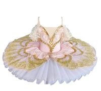 OTMYIGO Robe de Danse Ballet pour Filles en Dentelle Justaucorps Gymnastique Jupe Tutu Costume Ballerine Camisole à Bretelles Spaghetti Une pièce vêtements Danse de Patinage Artistique,Pink 1,130
