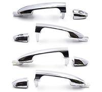 Otois Set of 4 Front Rear Left Right Exterior Chrome Door Handle Set Compatible with Kia Spectra 2004 2009