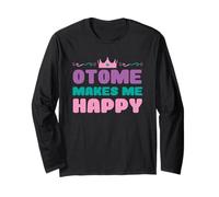 Otome me rend heureuse Kawaii Crown Cute Anime Otaku Gamer Manche Longue