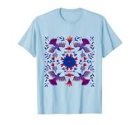 Otomi Art Mexicain Colibri Floral Traditionnel Folk T-Shirt