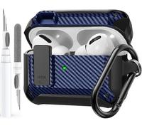 OTOPO Coque pour Airpods Pro 3 avec clip de verrouillage, coque rigide de protection robuste pour Apple Airpods Pro 3e génération 2025 hommes et femmes, armure antichoc pour iPod Pro3 Gen avec kit de
