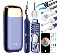 Otoscope Numérique HD 1920P pour Nettoyage d'Oreille, avec Caméra Flexible et Pince - Nettoyeur d'Oreille avec Caméra pour Examen des Oreilles, Nez et Gorge