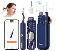 Otoscope Oreille, 1080P HD Kit Camera Oreille d'élimination du cérumen avec 6 lumières LED, 360° Nettoyage d'oreille Wi-FI avec Pince, Conception étanche IP67, Adapté aux IOS Android