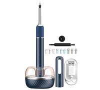 Otoscope Oreille Camera Oreille Pince Ensemble De Caméra d'oreille HD 1080P, Endoscope Intelligent avec Socle De Rangement, Otoscope Multifonctionnel De Ménage, Puce WiFi Puissante (Color : Blue B,
