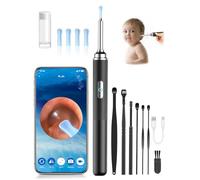 Otoscope Oreille, Nettoyeur Oreilles avec HD 1080P Camera, IP67 Étanche Otoscope, Nettoyant Oreille Adulte avec 6 Lumières LED et Grand Angle 360°, Cure Oreille Camera Kit pour Android, iPhone, iPad