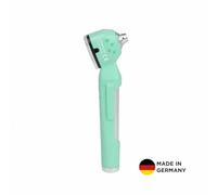 Otoscope SPENGLER Smartled, Technologie brevetée LED-Ring, loupe x3, Variateur de luminosité, 2,5V, diagnostic ORL, lumière puissante, rendu des couleurs optimal, MADE IN GERMANY (Vert Pédiatrique)