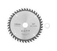 OTOTEC 1 lot de lames de scie circulaire TCT spécialisées 136 x 20 x 1,6 mm 40 dents compatible avec Makita DSS501Z MAX 7000 tr/min pour couper du bois, du plastique, de l'aluminium, du cuivre