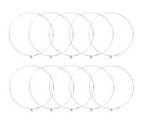 OTOTEC 10pcs 011 Cordes de Guitare électrique Simples Haute E Cordes de Guitare de Rechange de Guitare électrique électrique Et Acoustique Tension Légère avec Extrémité Sphérique Calibre 11