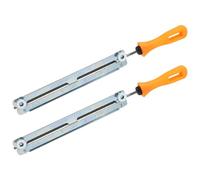 OTOTEC 2 Kit Ensembles 4.5mm D'affûteuse de Scie à Chaîne Porte-lime de Tronçonneuse avec Poignée en Plastique Meulage de Fichier de Scie à Chaîne électrique pour Machine de Découpe