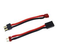 OTOTEC 2 pcs Deans T-Plug à Traxxas Femelle Connecteur Mâle Batterie Adaptateur 12 AWG Fil pour RC Voiture Slash Arrière Traxxas Huanqi727