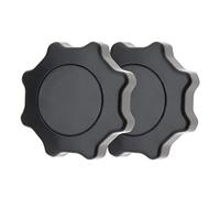 OTOTEC 2 pièces Boutons de réglage d'inclinaison de siège avant de voiture véhicule Volant d'ajustement 1J088167F 18D881671 Noir Compatible avec Polo Golf Jetta MK4 Passat Beetle Bora