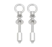 OTOTEC 2 Sets Boulons à Anneau en Acier Inoxydable 316 M8x80mm avec écrous Et Rondelles pour Charnières de Porte Arrière Compatible avec Ducato Compatible avec Jumper