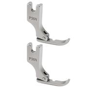 OTOTEC 2pcs Pied presseur droit pour fermeture éclair de machine à coudre P36N Compatible avec Singer Compatible avec Brothers