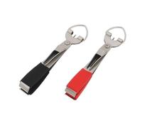 OTOTEC 2X Coupe Fils de Pêche 4 en 1 Outil de Nouage de Ligne de Mouche Outil Multifonctionnel de Pêche à La Mouche Coupe-Fil de Nouage de Mouche Outil de Nouage Rapide Noueur Noir Et Rouge