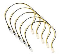 OTOTEC 5PCS Câbles Extension Alimentation pour Ventilateur de PC 3 Broches Mâles vers 2 Broches Femelles Câble Extension Alimentation pour Adaptation Alimentation PC 30 Cm