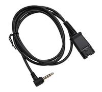 OTOTEC Adaptateur de Casque QD vers Câble de Prise 3,5 Mm de 1 Mètre de Long Compatible avec Plantronics Compatible avec Samsung Smartphones