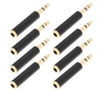 OTOTEC Adaptateur de Convertisseur Jack 4 Pôles à 3 Pôles Connecteur de Microphone TRRS Femelle à TRS Mâle Prise Jack 3.5mm pour Téléphone Portable 8 Pièces
