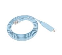 OTOTEC Câble de console de type C vers port série RJ45 pour commutateurs, routeurs, pare-feu, serveurs, ordinateurs portables, 1,8 m, bleu