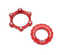 OTOTEC Centerlock Adaptateur 6 boulons compatible avec Shimano Compatible Mavic Rouge