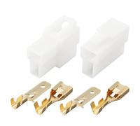 OTOTEC Lot de 10 Boîtiers de Bornes de 6,3 Mm Connecteurs de Fils électriques Automobiles à 2 Broches pour Moto Et Voiture