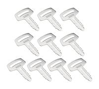 OTOTEC Lot de 10 clés d'allumage de rechange RC101-53630 compatibles avec les pelleteuses Kubota, chargeuses, machines de construction Thomas