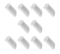 OTOTEC Lot de 10 crochets muraux en bois rustique pour manteaux, chapeaux, serviettes, peignoirs, entrées - Blanc