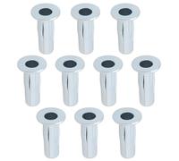 OTOTEC Lot de 10 écrous à Rivet Aveugle Expansibles M6 de Type Lanterne pour Vélo Moto Automobile Industrie Du Meuble 6 X 27 Mm Argent