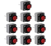 OTOTEC Lot de 10 micro-interrupteurs tactiles compatibles avec souris Logitech - Commutateur de rechange à 2 broches - 6 x 6 x 7,3 mm