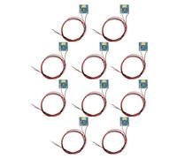 OTOTEC Lot de 10 Panneaux Lumineux LED 12 V pour Modèle de Chemin de Fer éclairage Intérieur de Bâtiment LED Blanc Chaud Compatible avec Hornby Le Modèle OO Ho avec Fil